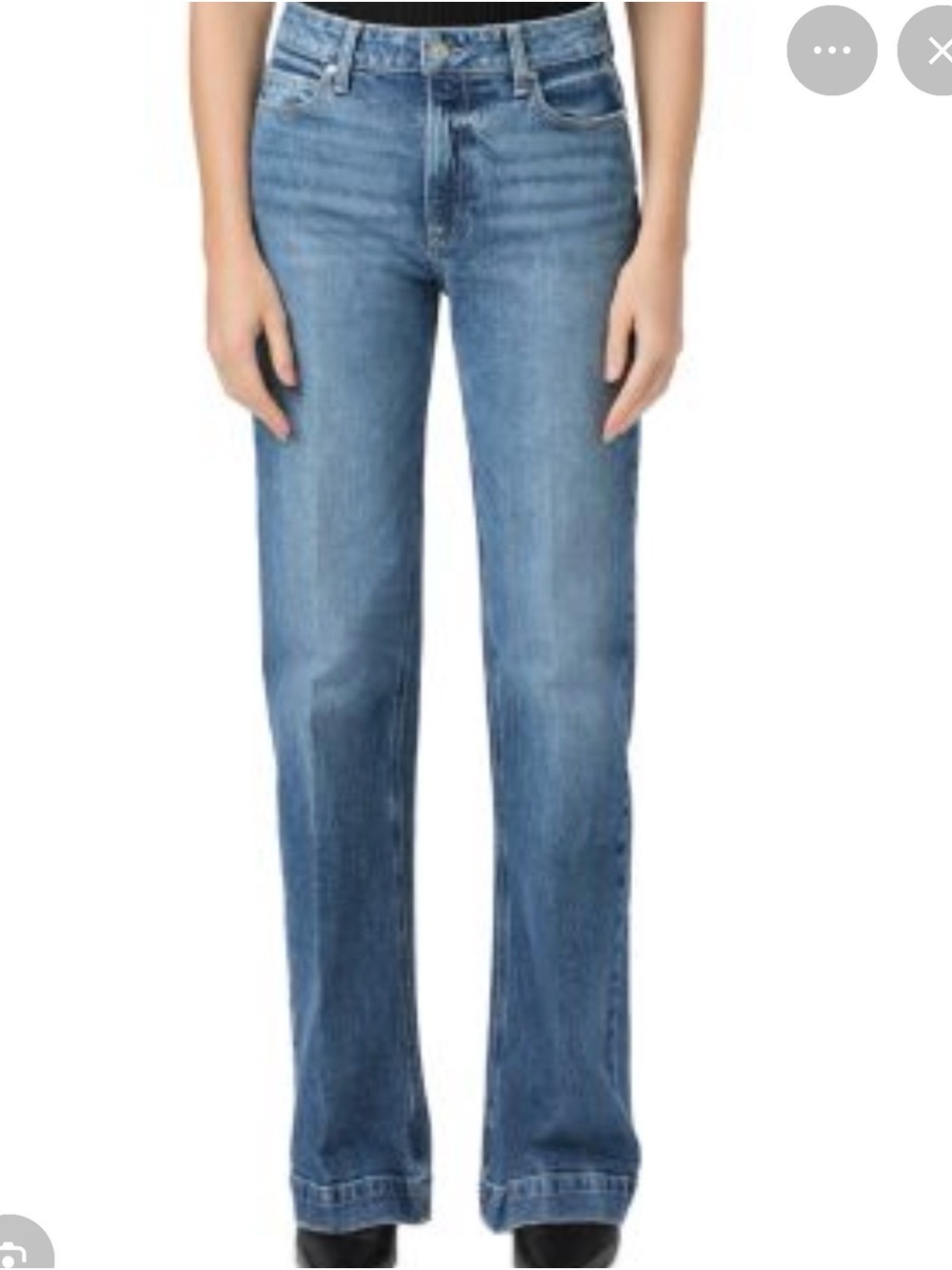 Paige Leenah ankle Straight Leg Jeans - Blue